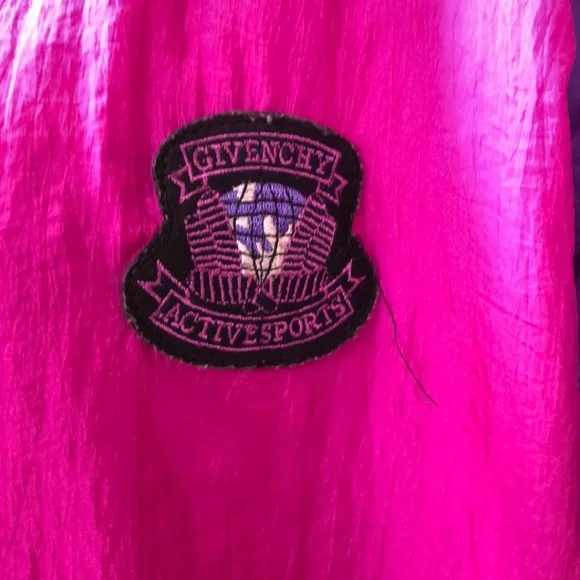 GIVENCHY Size XL Black/Purple/Magenta Athletic Wear/Jacket & Pants w/COA